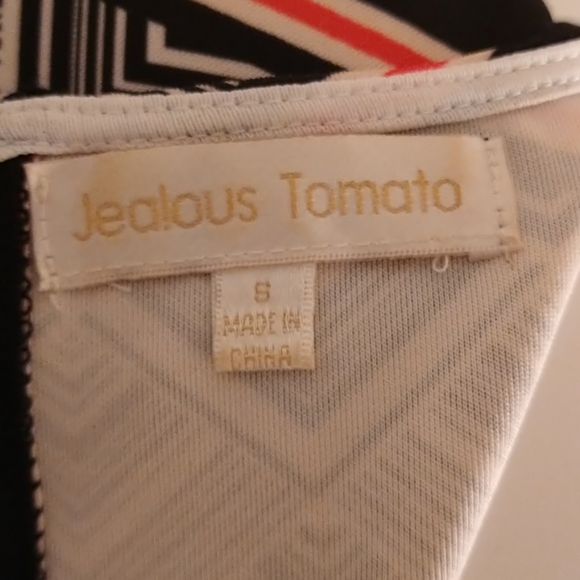 Jealous Tomato printed knit dress Sz S - Picture 4 of 6